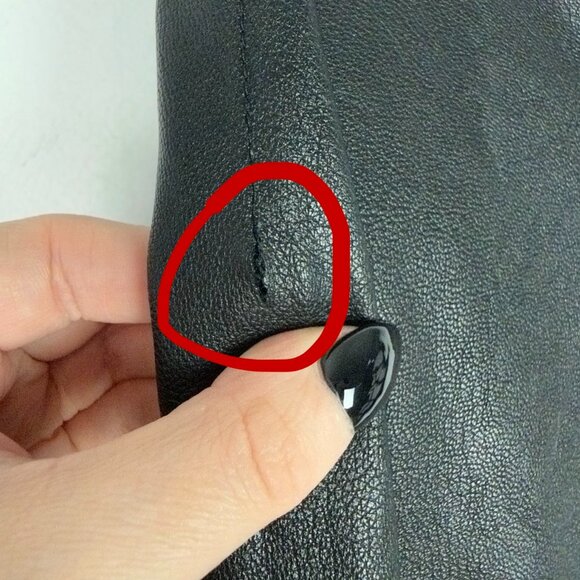 Commando Pull On Skinny Faux Leather Leggings Black Size Large L - Picture 7 of 12